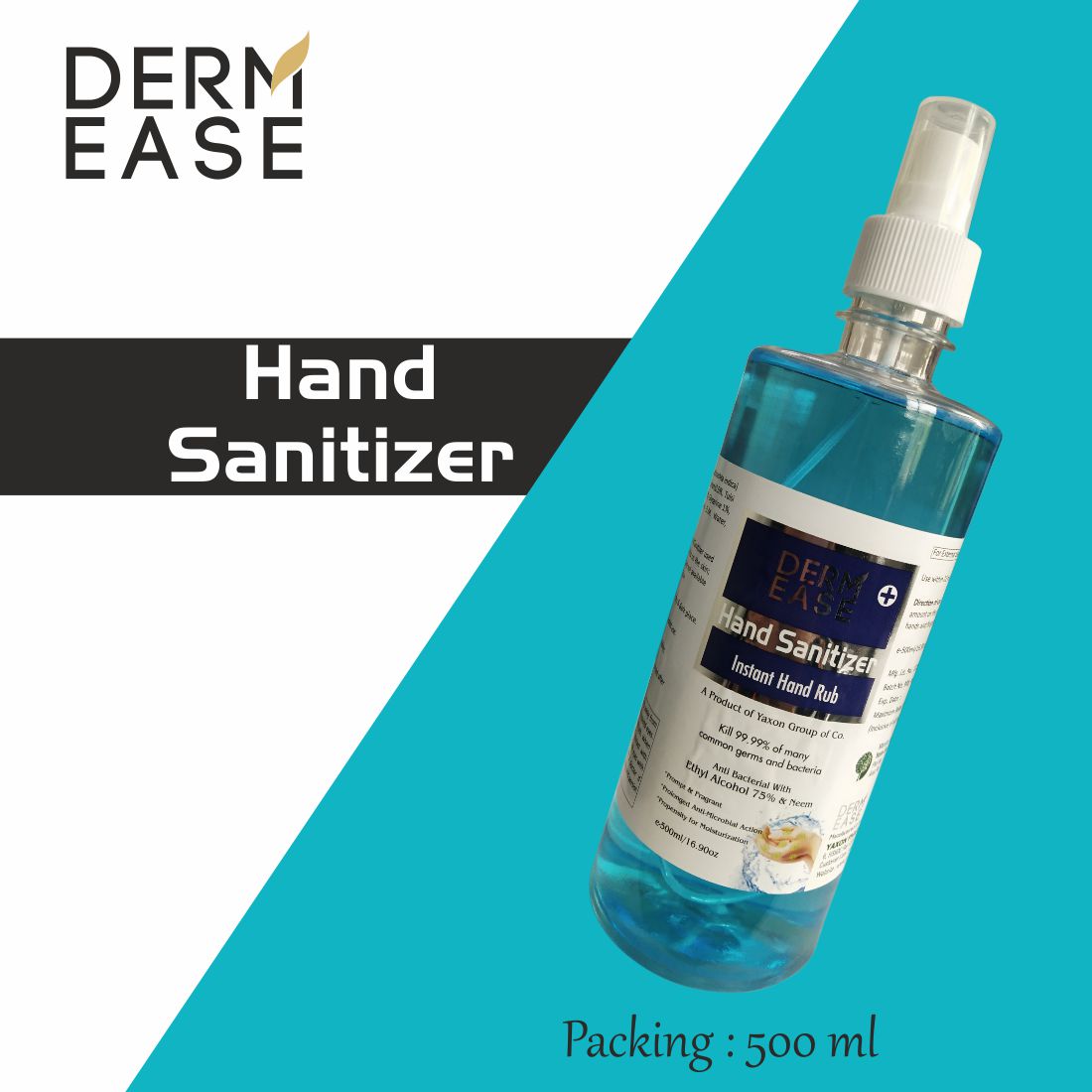DERM EASE MIST PUMP SPRAY Hand Sanitizer 500ml